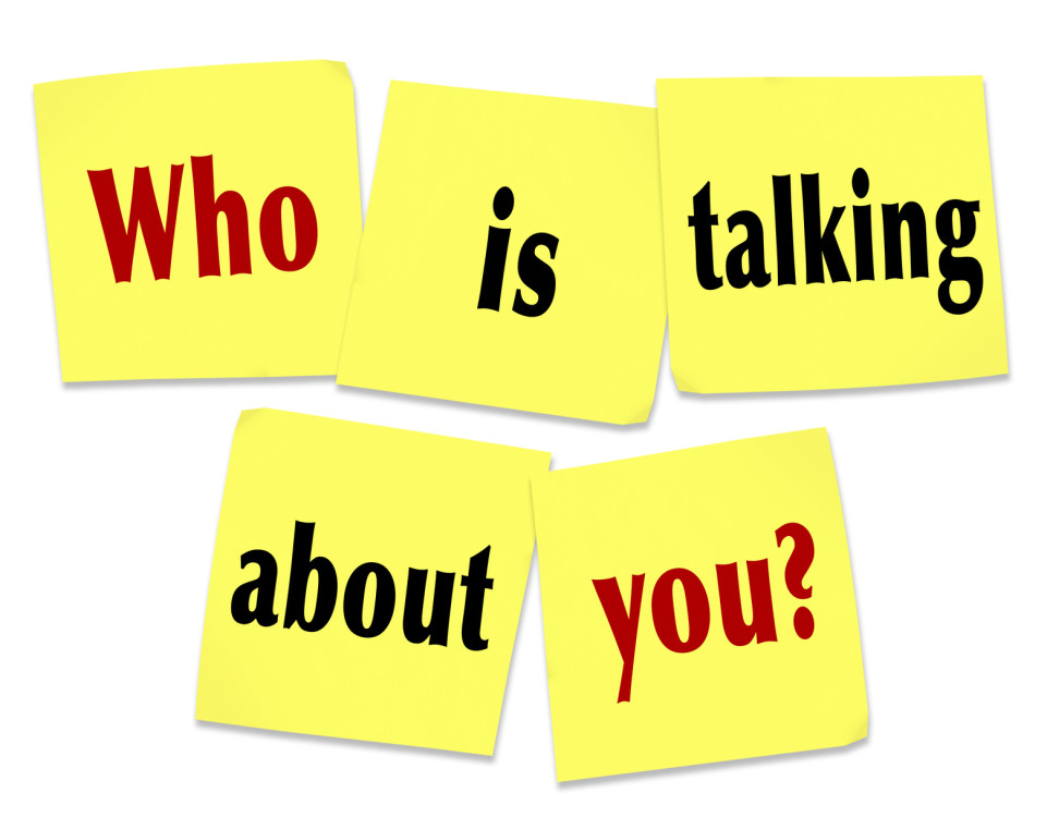 Who Is Talking About You Sticky Notes Question Buzz Social Media